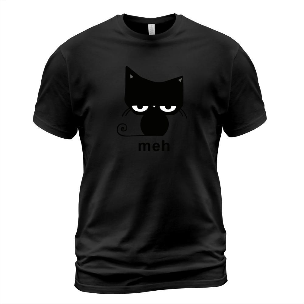 Meh Black Cat shirt T-Shirt Unisex