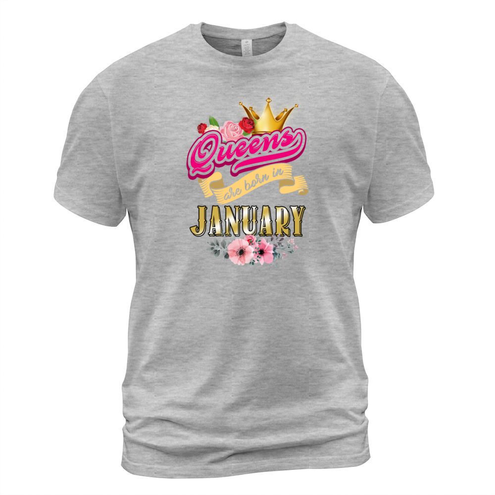 Queens are Born in January Men's T-Shirt