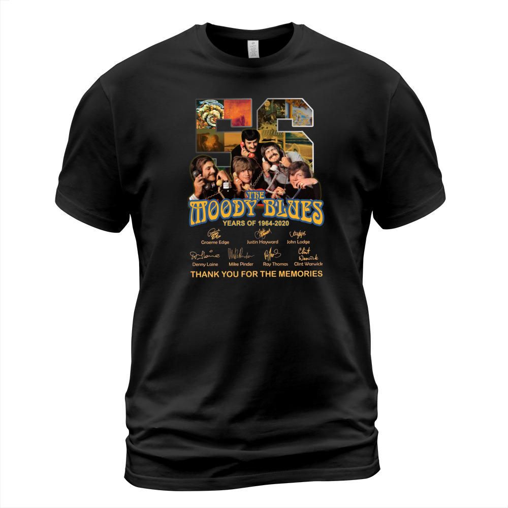 56 the moody blues years of 1964 2020 thank you for the memories signatures T-Shirt Unisex