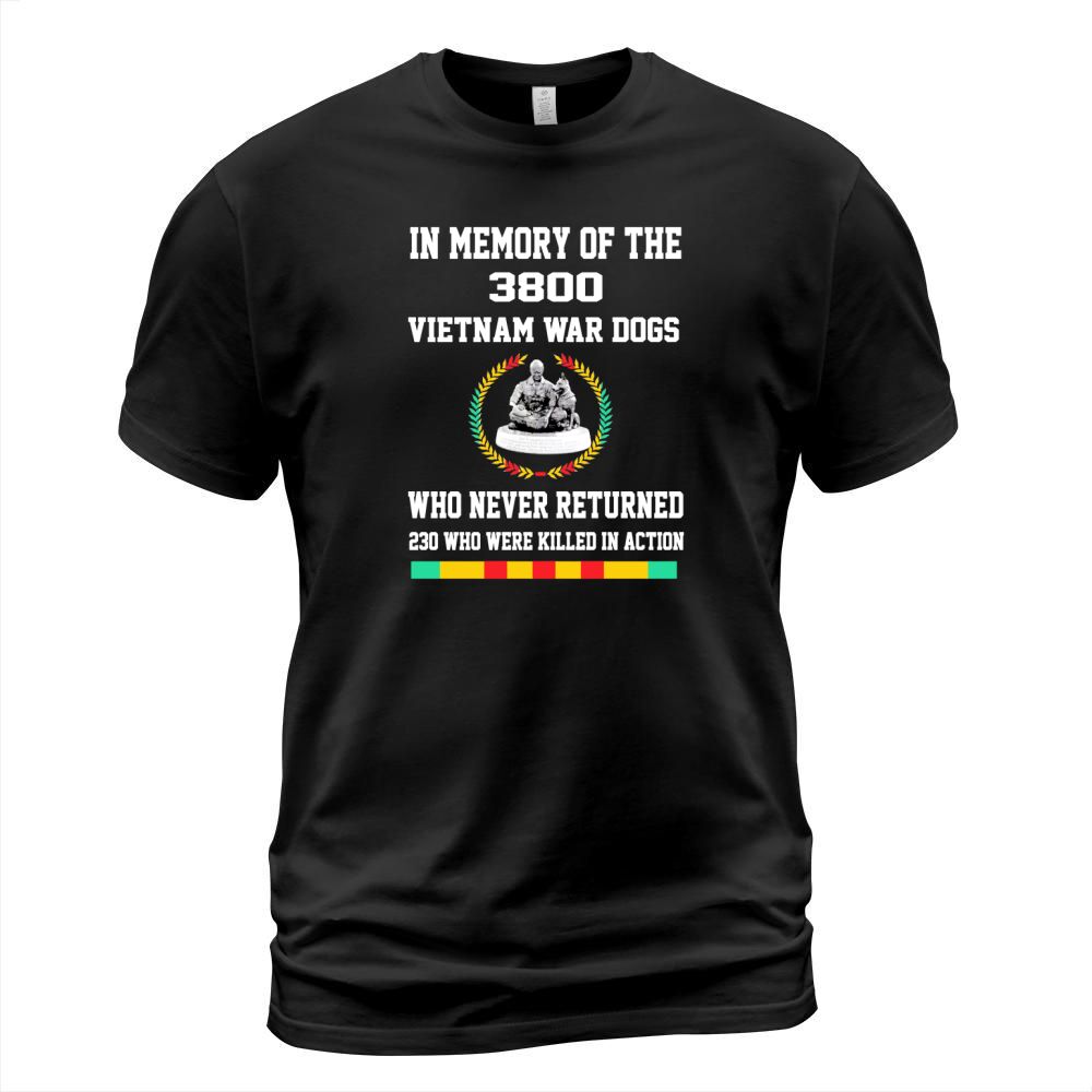 In Memory Of The 3800 Vietnam War Dogs Who Never Returned - Unisex Long Sleeve T-Shirt Unisex