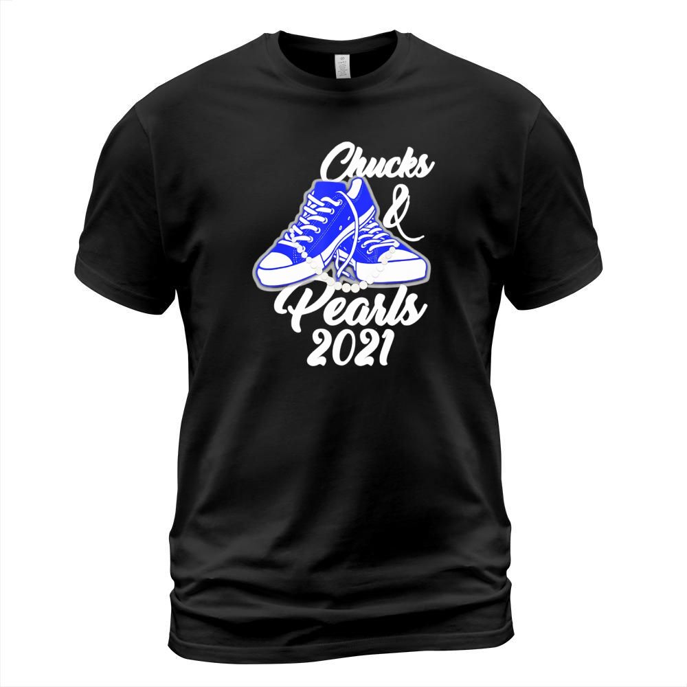Chucks And Pearls 2021 Blue Color Basic T-Shirt Unisex