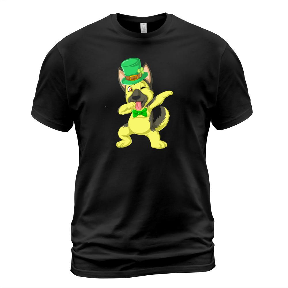 dabbing german shepherd St. Patrick's Day Men's T-Shirt