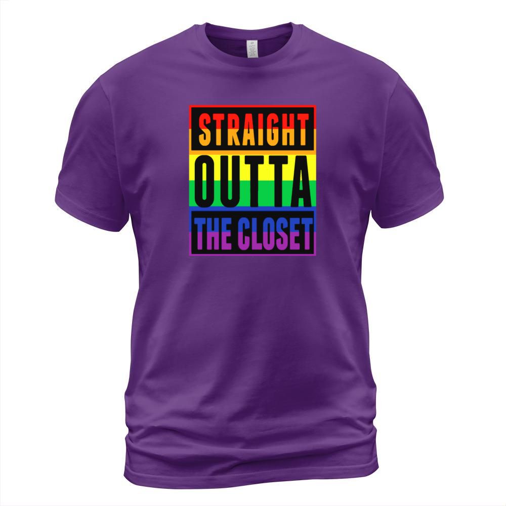 Straight Outta The Closet LGBT Pride shirt Men's T-Shirt