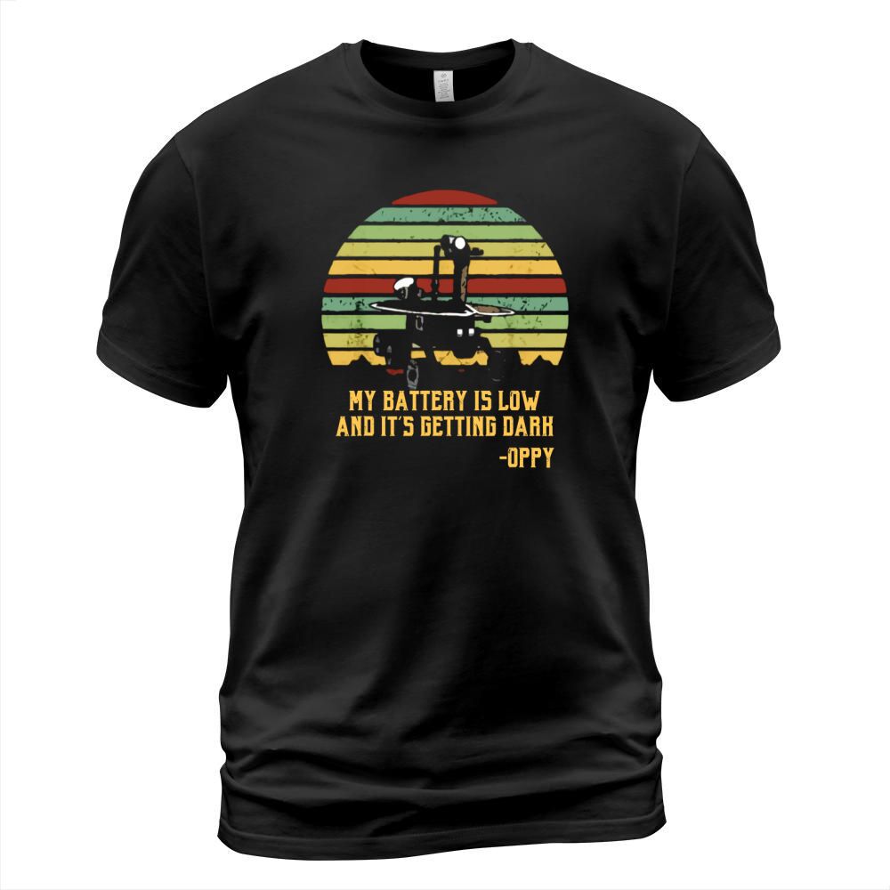 RIP Oppy Mars Rover Last Words Died Dead Opportunity T-Shirt Unisex