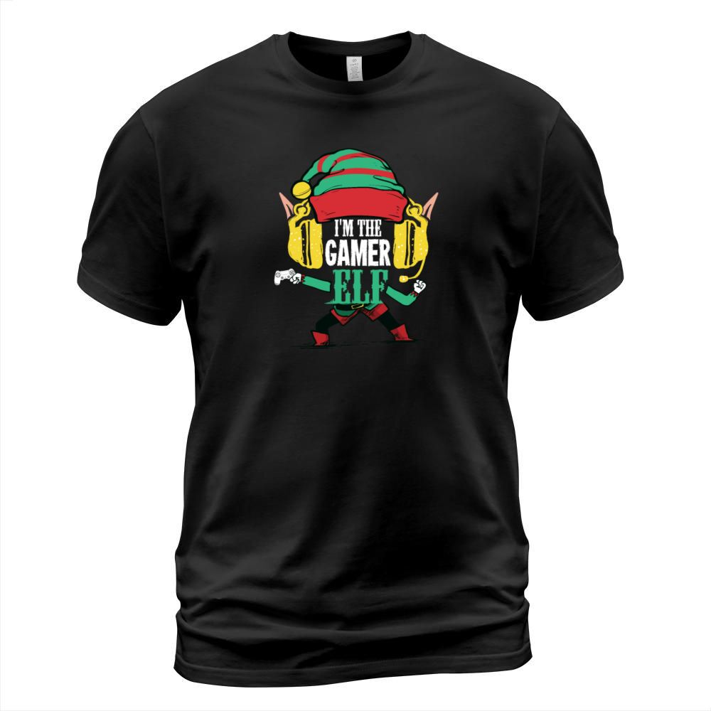 Im The Gamer Elf Gift For A Gamer On Christmas Men's T-Shirt