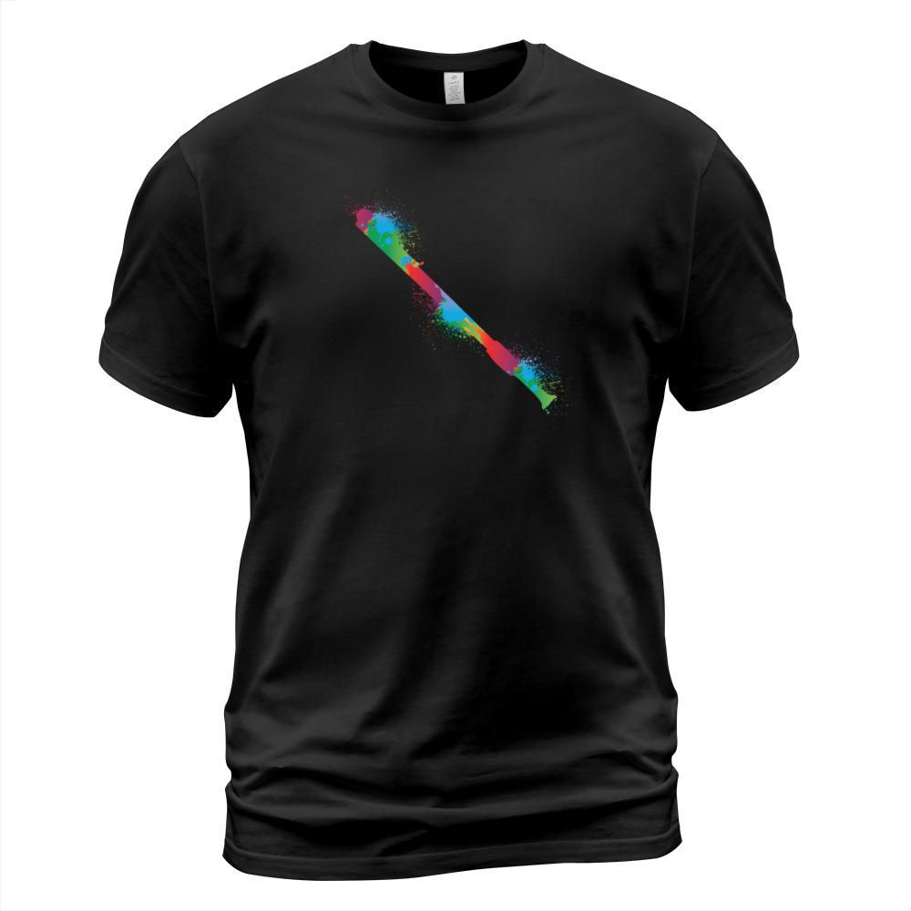 Colorful Flute Retro Music Lover Flutist T-Shirt Unisex