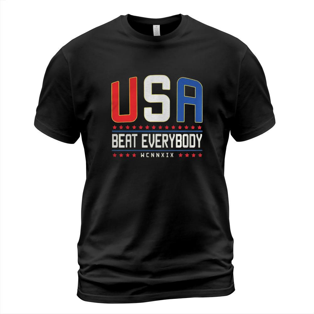 USA Beat Everybody American Flag Color TShirt T-Shirt Unisex