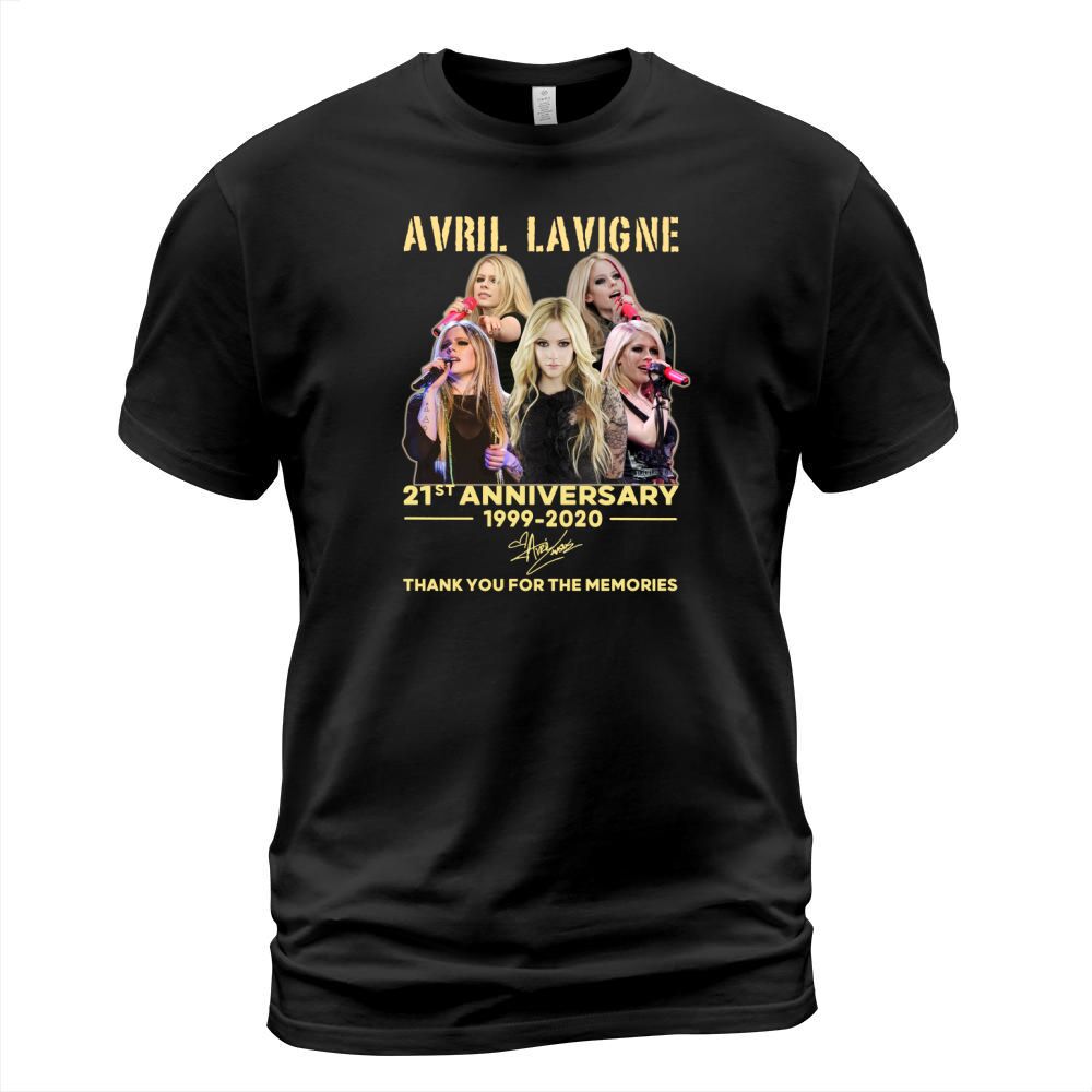 Avril Lavigne 21st Anniversary 1999 2020 Thank You For The Memories Signature T-Shirt Unisex
