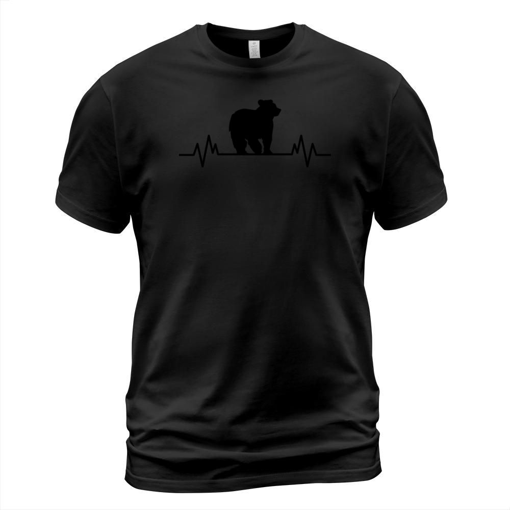 Bear Heartbeat Nature Environmental Protection Men's T-Shirt