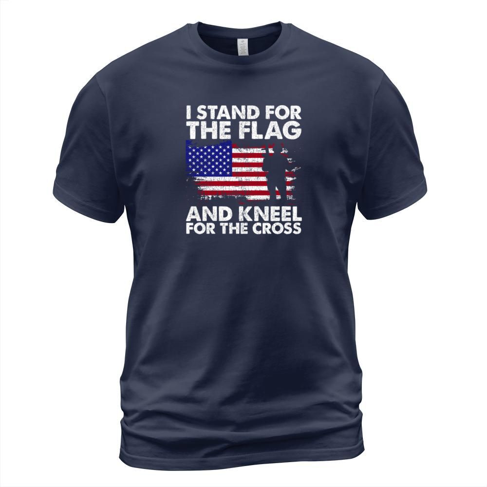 I Stand For The Flag And Kneel For The Cross Men's T-Shirt