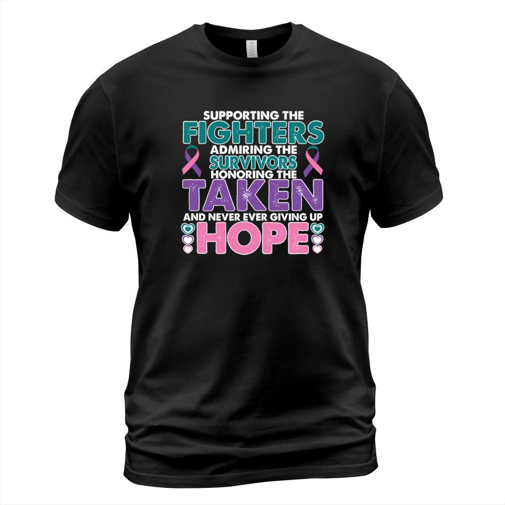 Thyroid cancer Awareness Survivor Support Warrior Men's T-Shirt