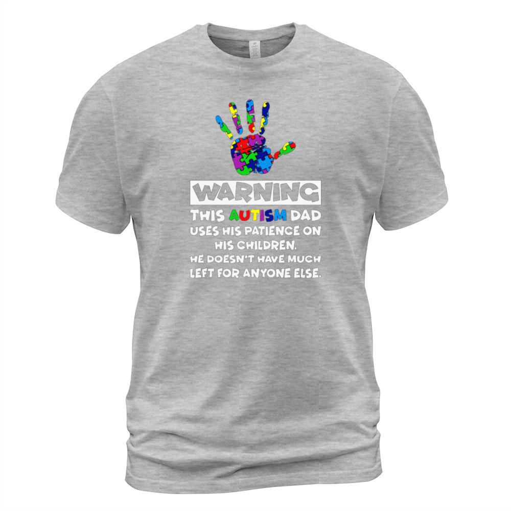 Warning This Autism Dad - Autism Awareness Men's T-Shirt
