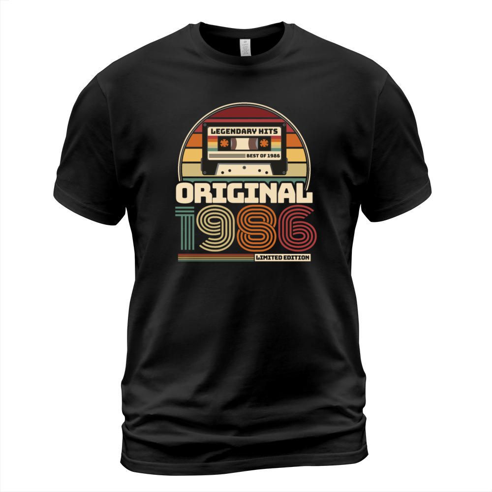 Beautiful Retro Vintage tape birthday 1986 Men's T-Shirt