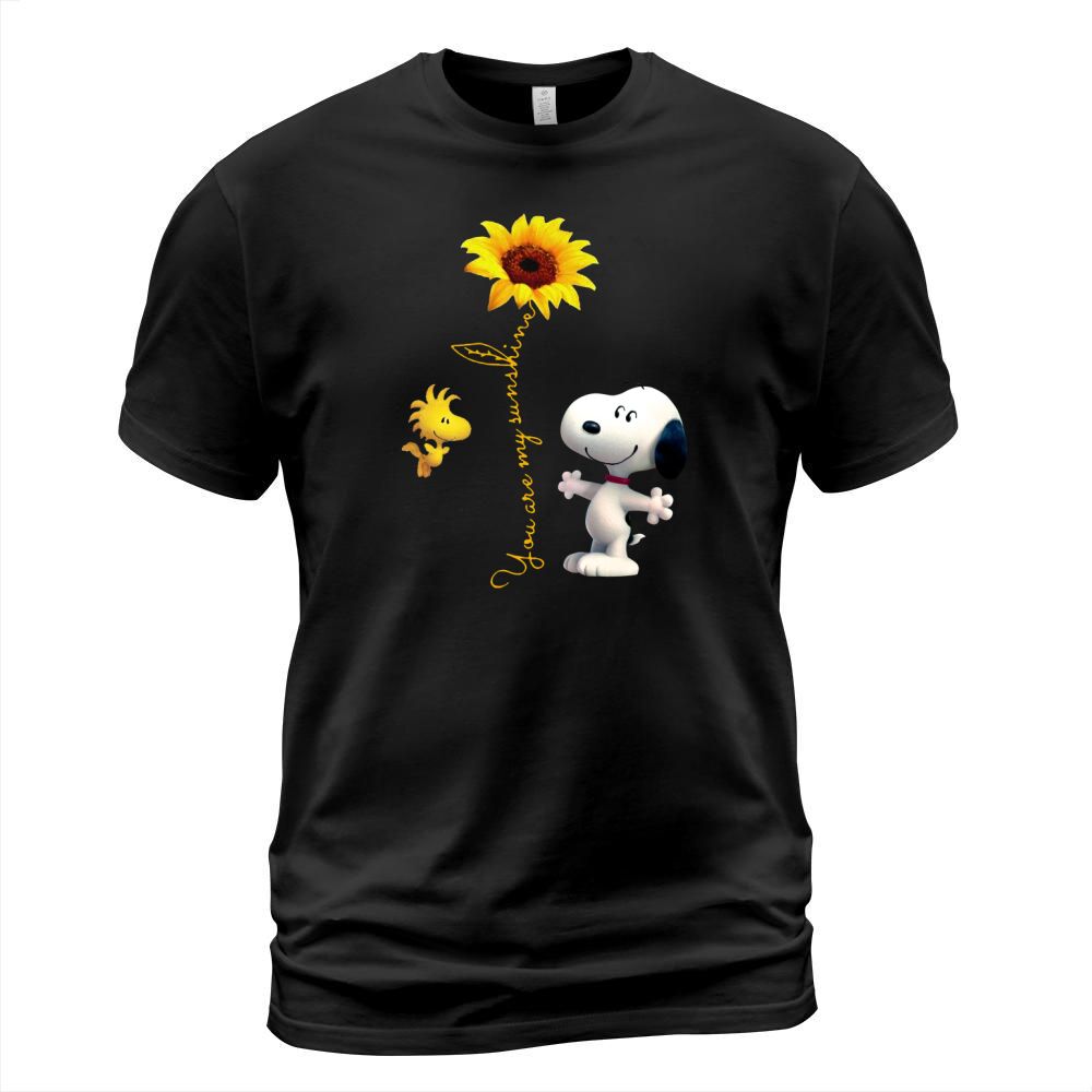 Snoopy and Woodstock You are my sunshine sunflower T-Shirt Unisex