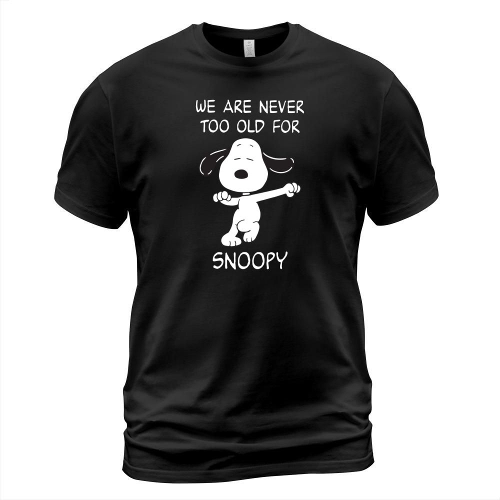 We are never too old for Snoopy - Ladies V-Neck T-Shirt Unisex