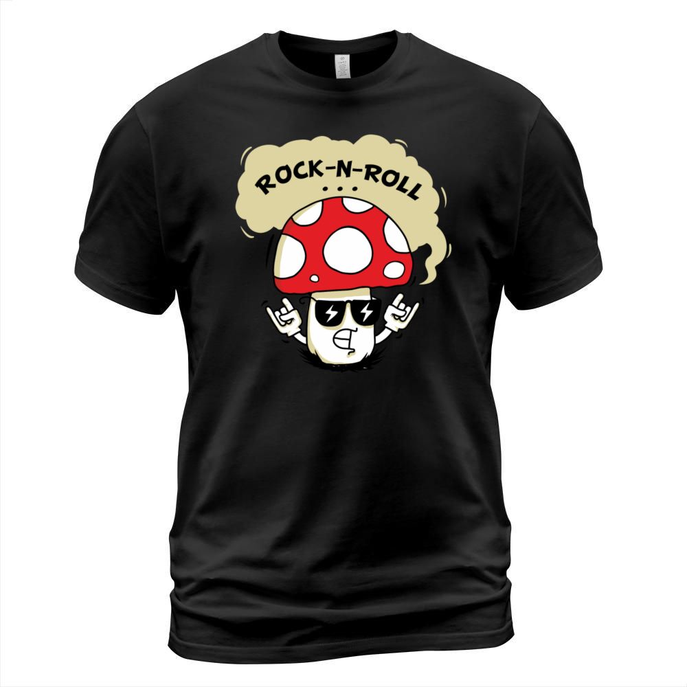 Rock-n-Roll Mushroom Men's T-Shirt