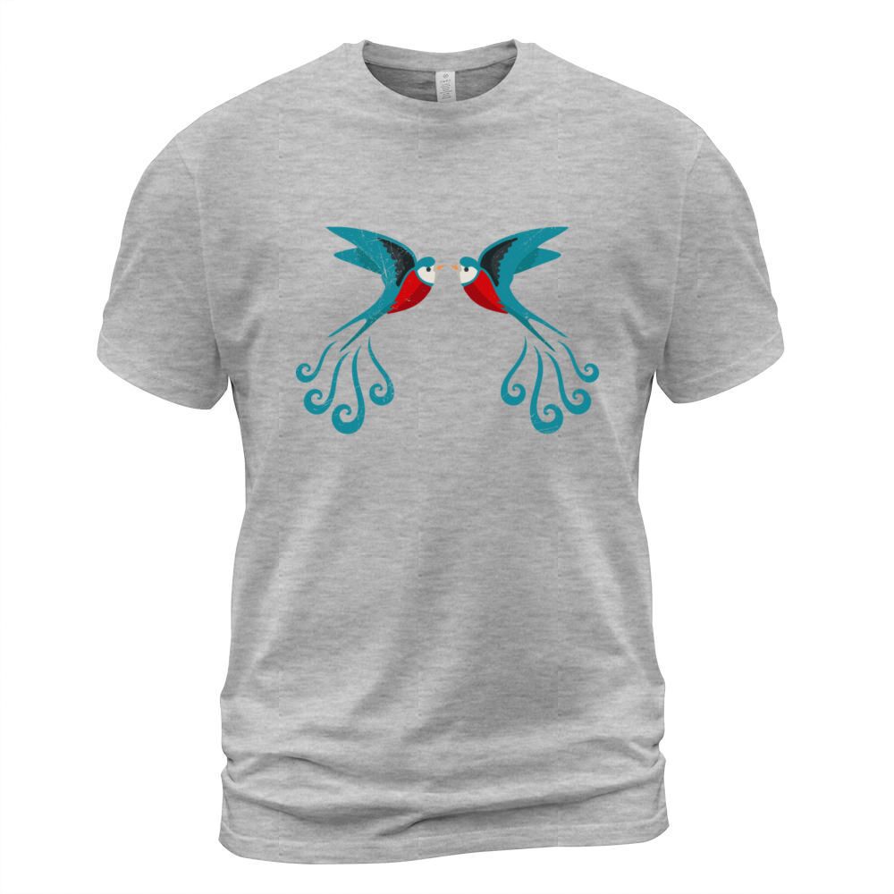 Symbol Two Swallows Sailor Gift Idea Men's T-Shirt