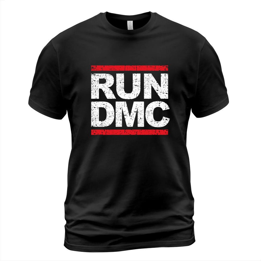 Run DMC District Vintage Style Logo T-Shirt Unisex