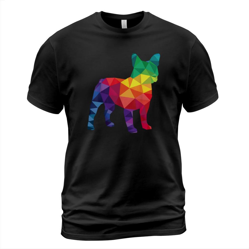 French Bulldog Gay Pride LGBT Rainbow Flag LGBTQ Shirt T-Shirt Unisex