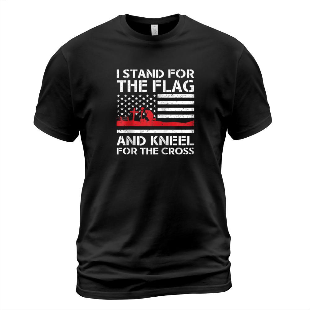 I Stand For The Flag And Kneel For The Cross Men's T-Shirt