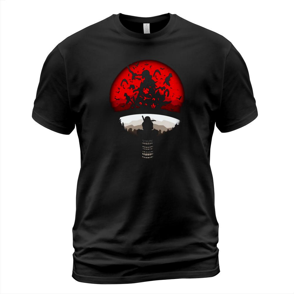 Itachi uchiha red moon naruto shirt T-Shirt Unisex
