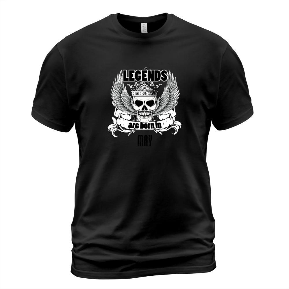 Geburtstag Mai Legenden Skull Schädel T-Shirt Unisex