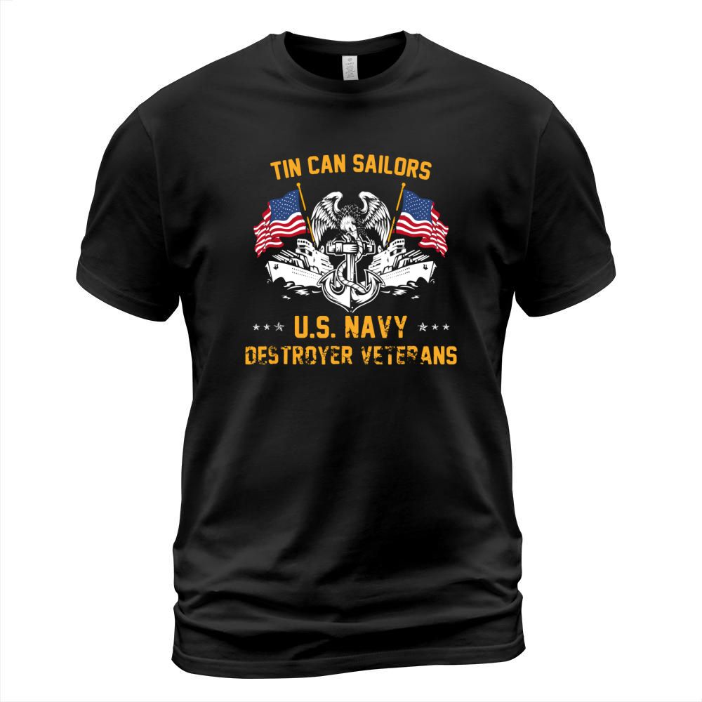 Tin Can Sailors, Us Navy Destroyer Veterans shirt - Hat T-Shirt Unisex