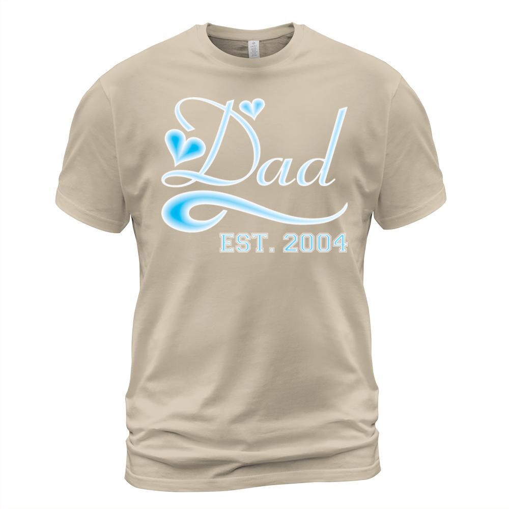 Dad Established 2004 Happy Fathers Day Men's T-Shirt