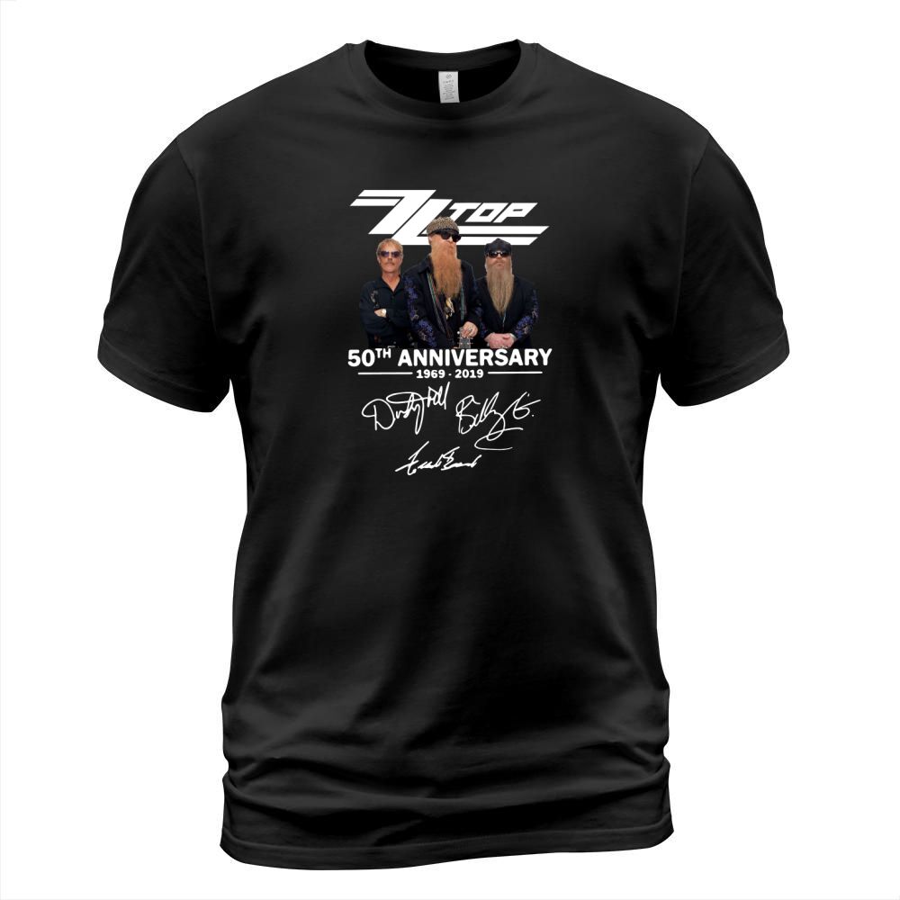 50th Anniversary ZZ Top 1969-2019 Signatures sh?t T-Shirt Unisex