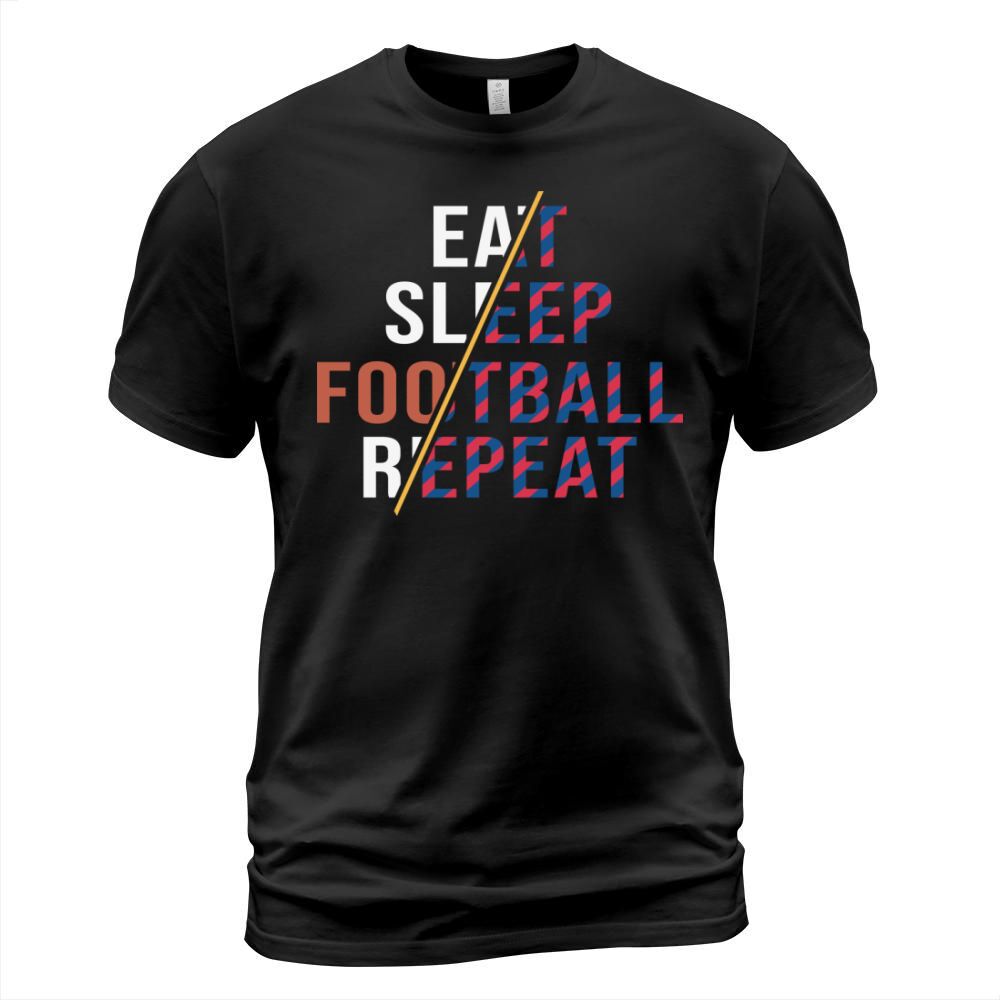 Eat Sleep Football Repeat SVG T-Shirt Unisex