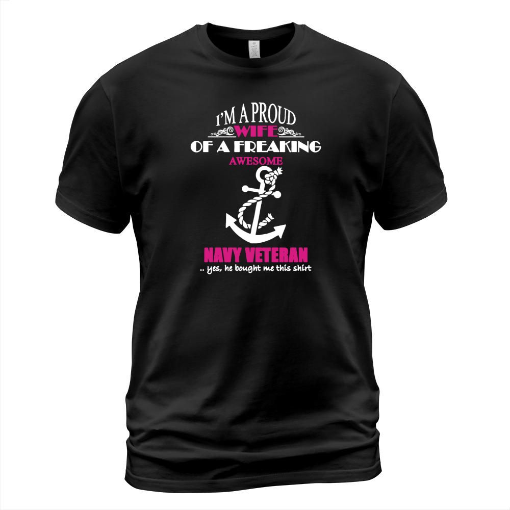 Navy Veteran Wife Shirt T-Shirt T-Shirt Unisex