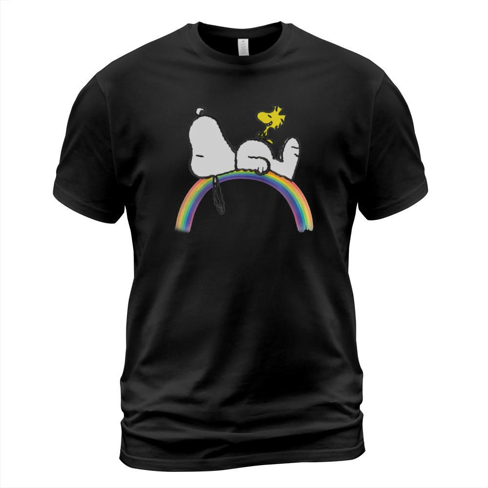 Peanuts Snoopy Rainbow LGBT World Pride shirt T-Shirt Unisex