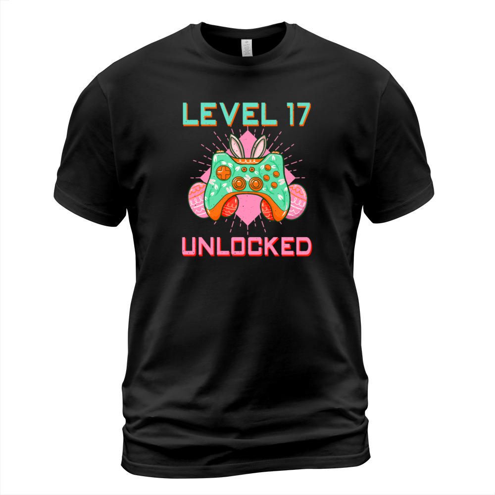 17 Year Old Level Unlock Gamer Game Easter Sunday T-Shirt Unisex