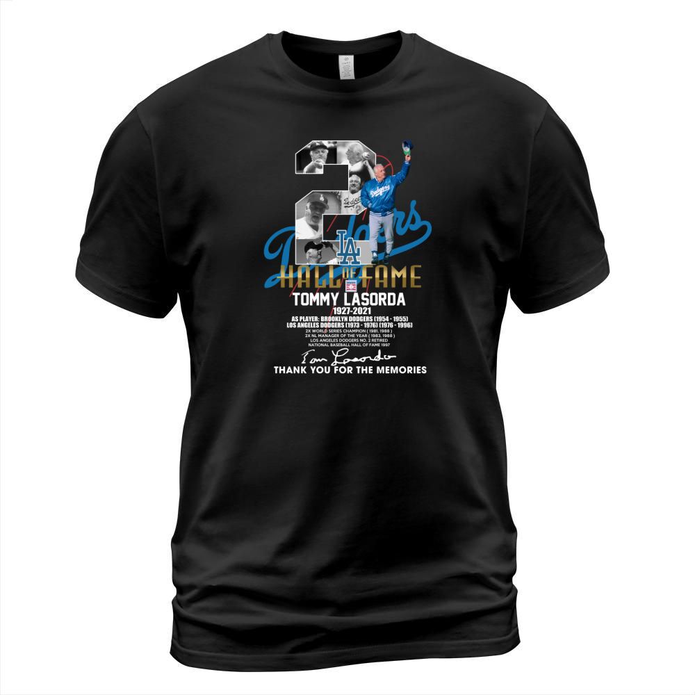 La Hall Of Fame Tommy Lasorda Thank You For The Memories T-Shirt Unisex