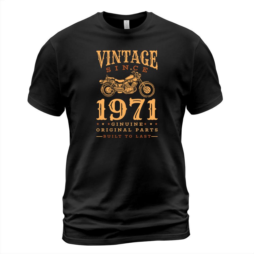 1971 Vintage born Motorcycle Birthday gift idea Men's T-Shirt