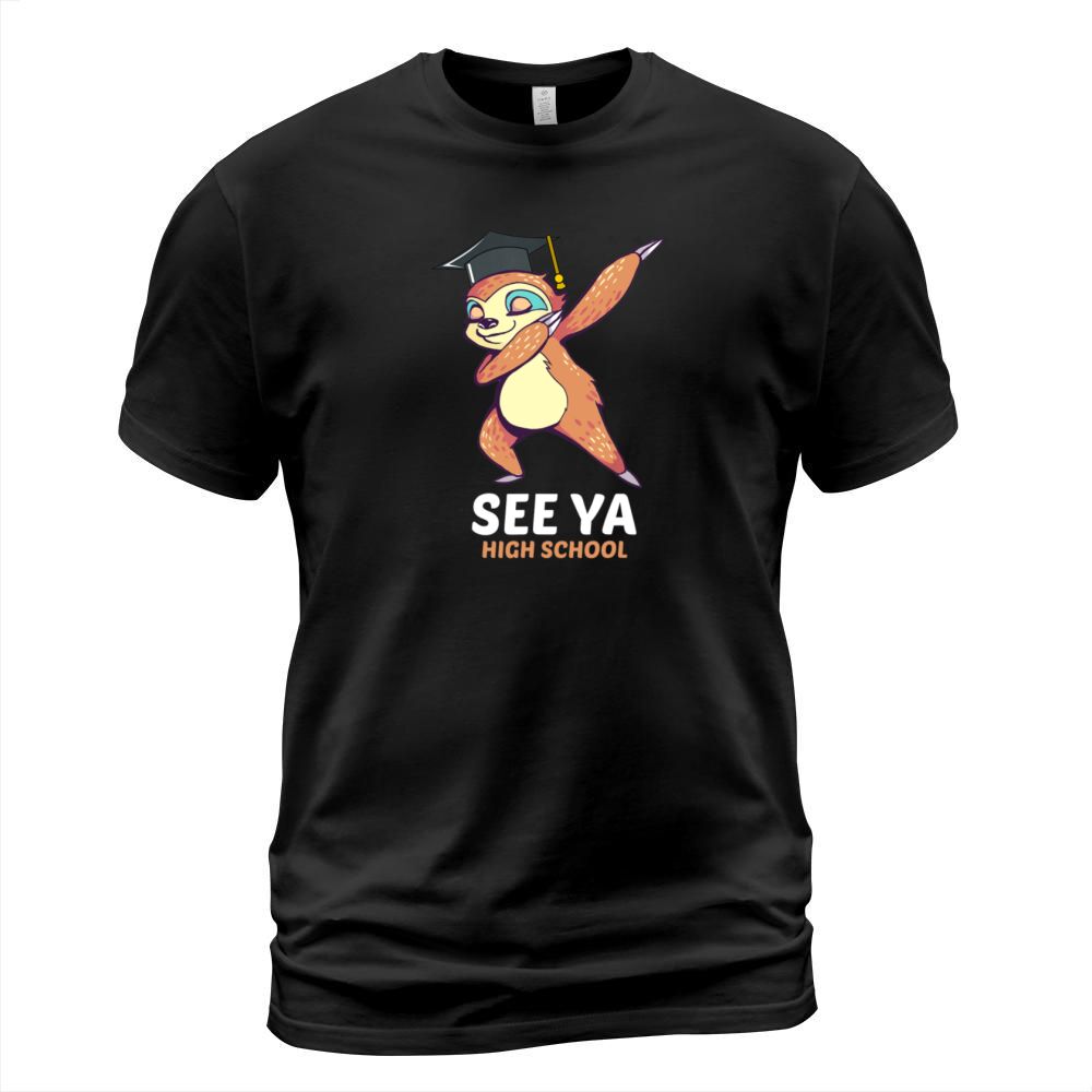 Dabbing Sloth See Ya High School Graduation Tshirt Men's T-Shirt