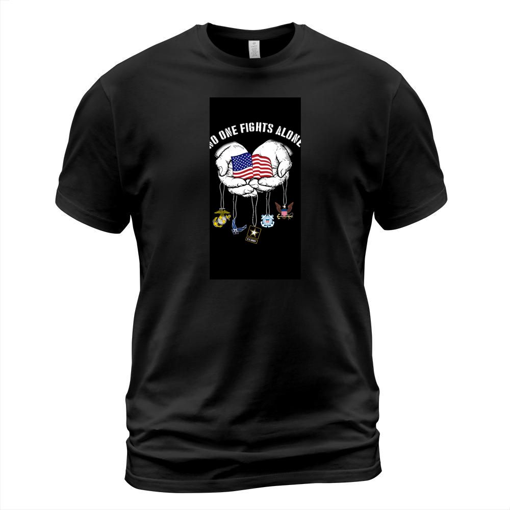 No one fights alone America Marine Corps Air Force Us Army Chatham Lighthouse - Iphone XR Case T-Shirt Unisex