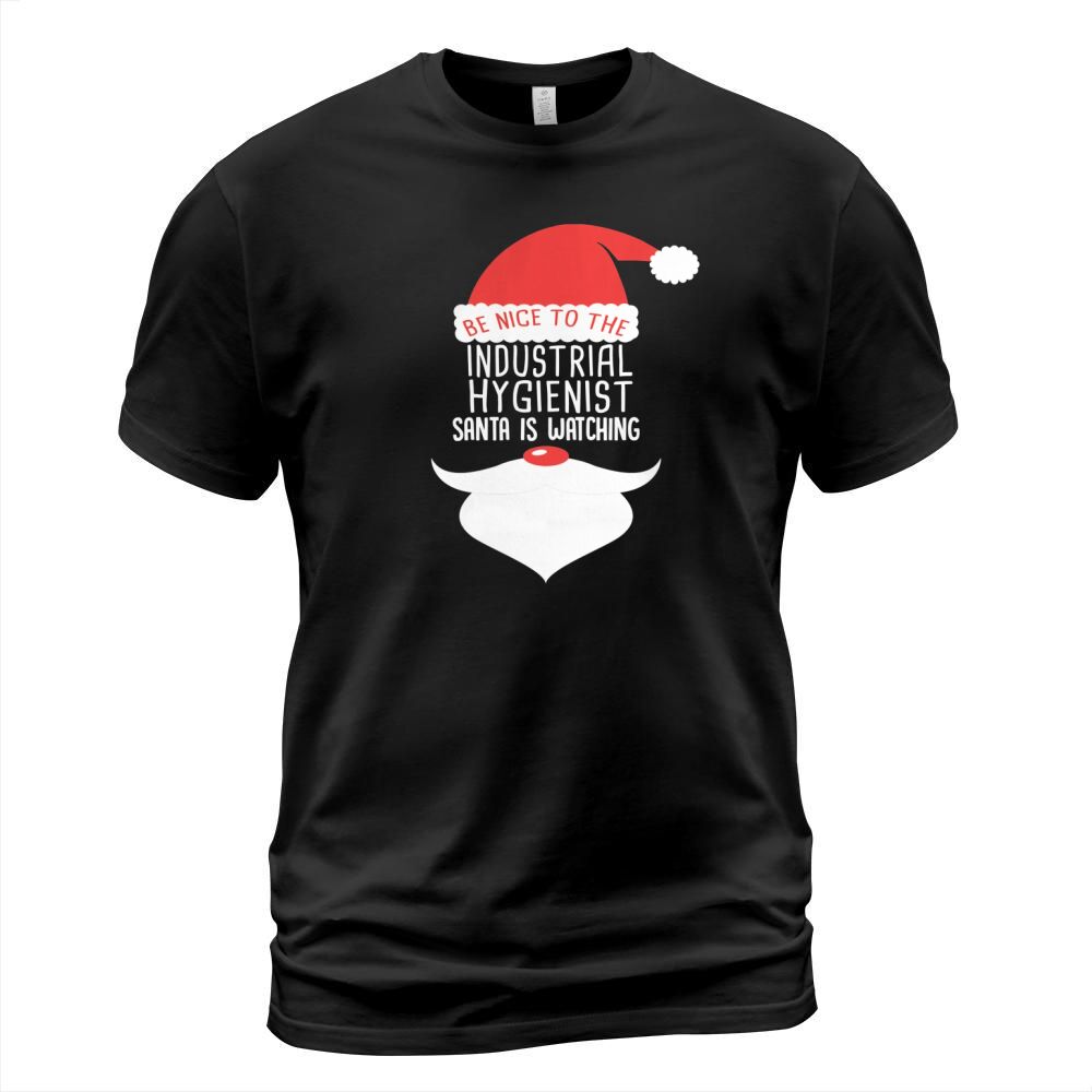 INDUSTRIAL HYGIENIST Santa Watching T-Shirt Unisex