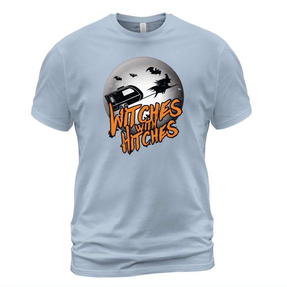 Funny Witches With Hitches Halloween Camping Shirt Men's T-Shirt