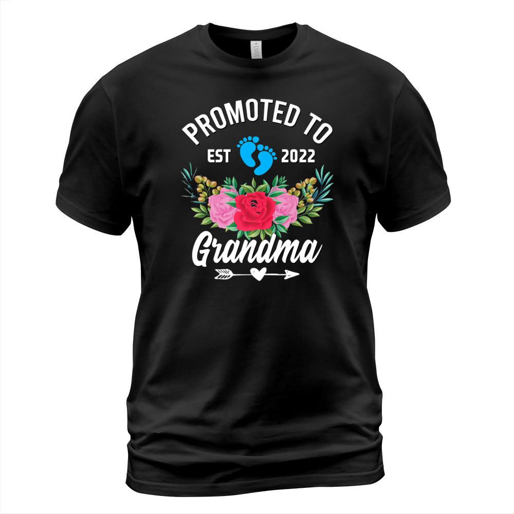 Promoted To Grandma Est 2022 Cute New Grandmother of a Boy Premium T Shirt T-Shirt Unisex