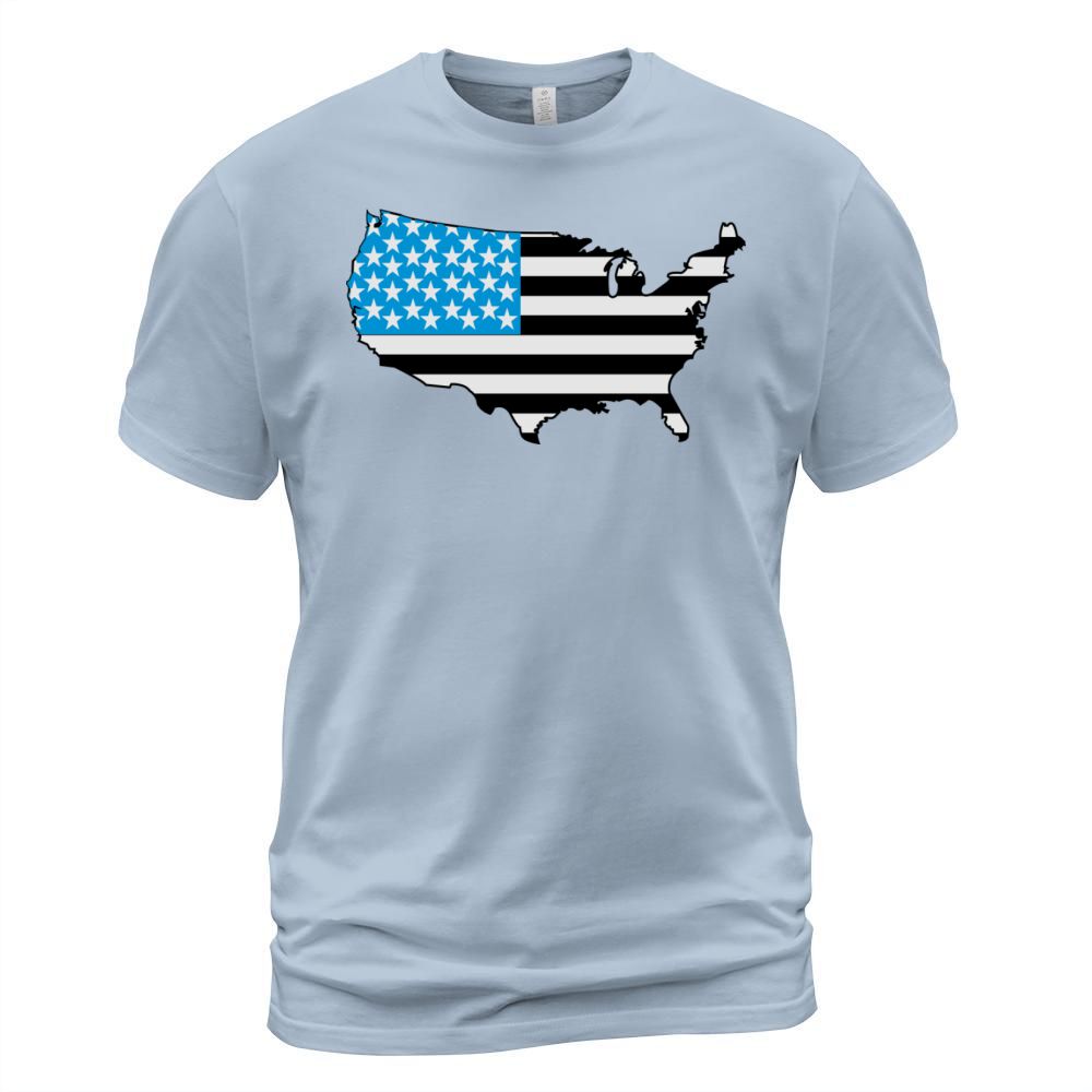 American Flag USA Shape Men's T-Shirt