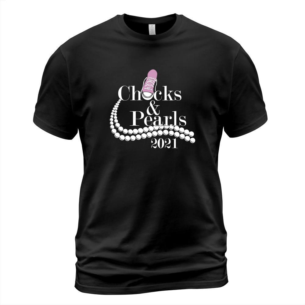 Chucks and Pearls 2021 Pink Shoe T-Shirt Unisex