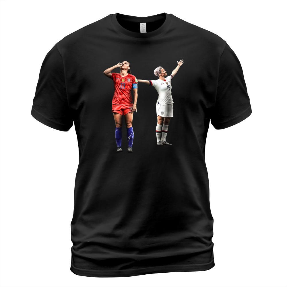 Alex Morgan and Megan Rapinoe womens soccer shirt T-Shirt Unisex