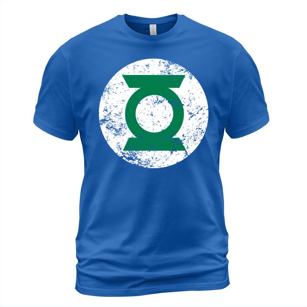 Justice League Green Lantern Logo Vintage Men's T-Shirt