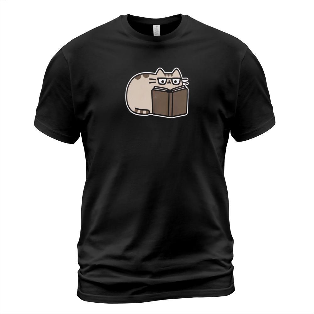 Pusheen The Cat Reading Juniors T-Shirt Unisex