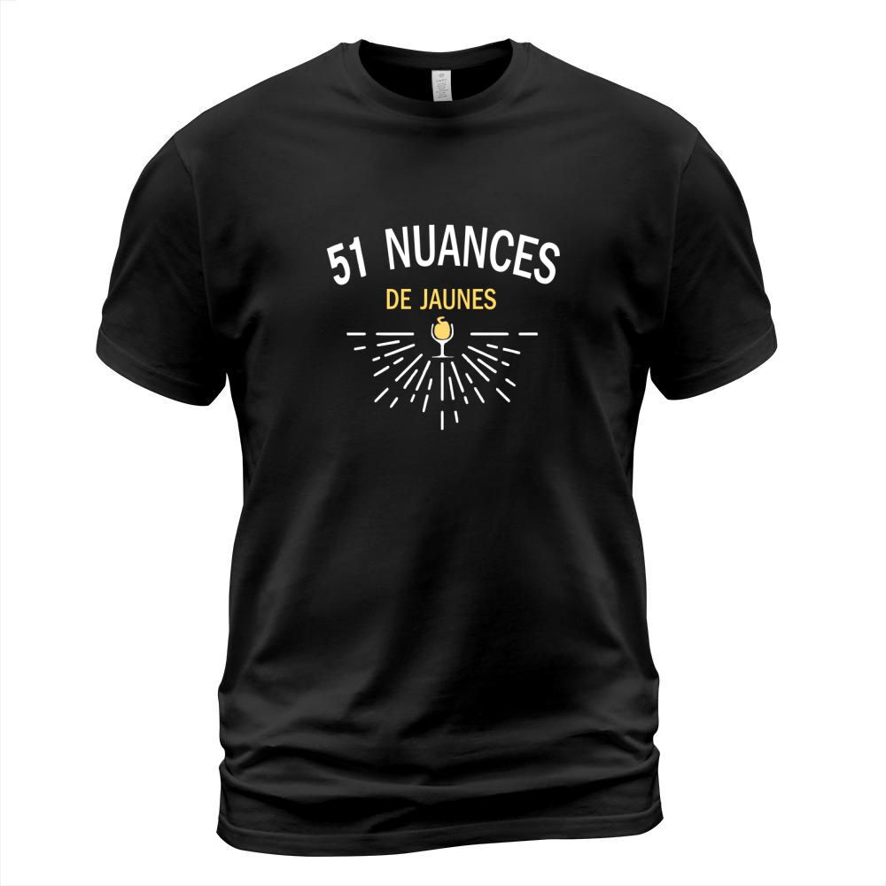 51 nuances de jaunes Humour Pastis T-Shirt Unisex