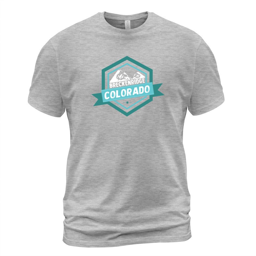Breckenridge Colorado T shirt Badge Men's T-Shirt