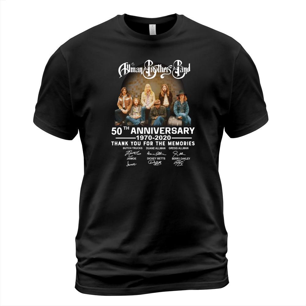 Allman Brothers Band 50th Anniversary Thank You For The Memories Signature T-Shirt Unisex