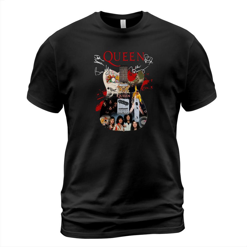 Queen Freddie Mercury guitarist signatures shirt T-Shirt Unisex