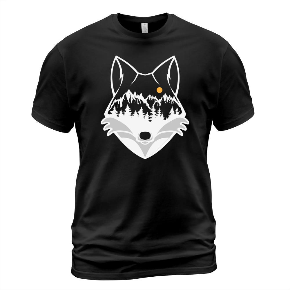 Vintage nation landscape fox T-Shirt Unisex